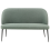 Beliani Dining Bench 2 Seater OSBY Fabric Light Green 1