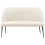 Beliani Dining Bench 2 Seater OSBY Fabric Light Beige 1