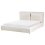 Beliani Bed Fabric BAJONNA 160 x 200 cm (EU King Size) Light Beige 1