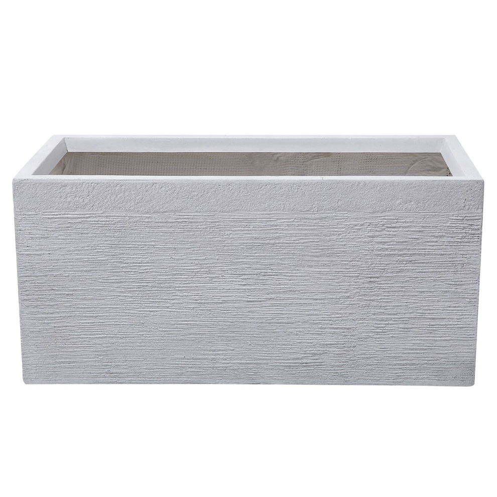 Beliani Plant Pot Myra 80 Cm White