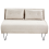 Beliani Sofa Bed 2 Seater VESTFOLD Fabric Light Beige 1
