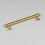 (160mm Handle) Satin Brass Hammered T-Bar Handle & Coordinating Knobs 5