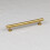 (160mm Handle) Satin Brass Hammered T-Bar Handle & Coordinating Knobs 3