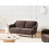 Beliani Sofa 2 Seater EIBY Chenille Dark Brown 2