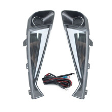 Car LED Daytime Running Lights for C-HR CHR 2021-2023 Dynamic Turn Signal Fog Lamp ,White+Amber+ Light