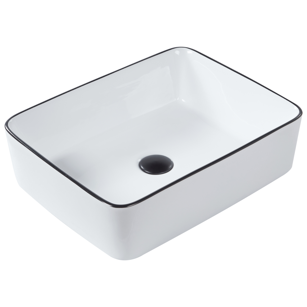 Countertop Basin Xert White 490 X 380 Mm Ceramic 4255664878359