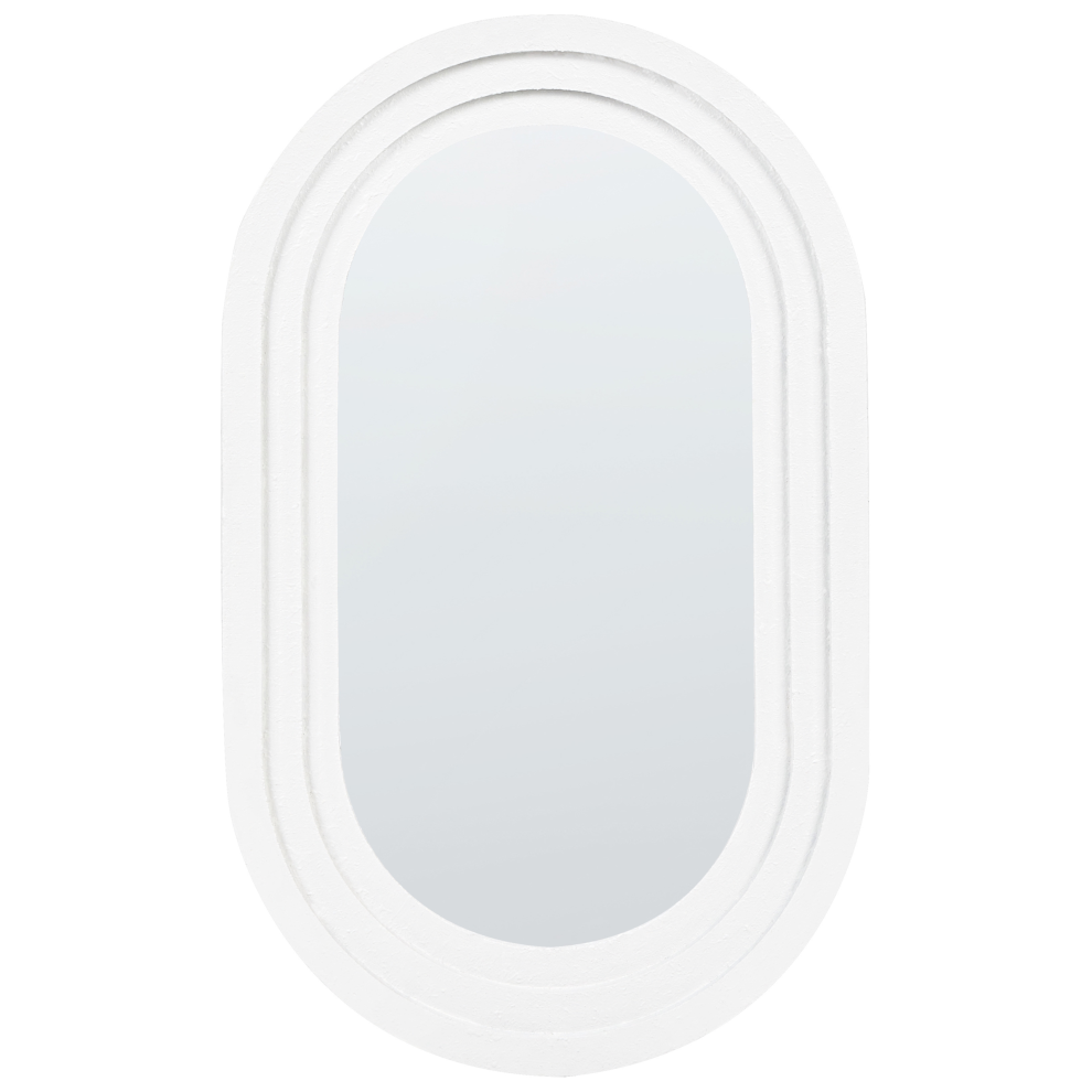 Beliani Wall Mirror Massilly 43 Cm 69 Cm White
