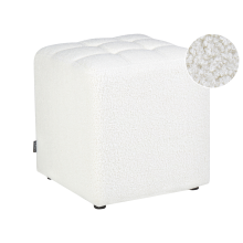 Pouffe KANSAS Boucle White
