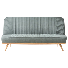Sofa Bed 2 Seater KALFAFEL Fabric Green
