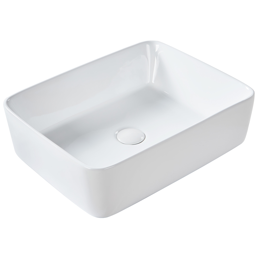 Countertop Basin Travesia White 490 X 380 Mm Ceramic 4255664877932