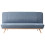 Beliani Sofa Bed 2 Seater KALFAFEL Fabric Blue 1