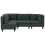 Beliani Modular Corner Sofa 4 Seater UNSTAD Right Hand Dark Green Fabric 1