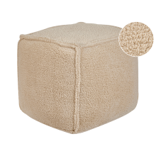 Pouffe ALIPUR Boucle Light Brown