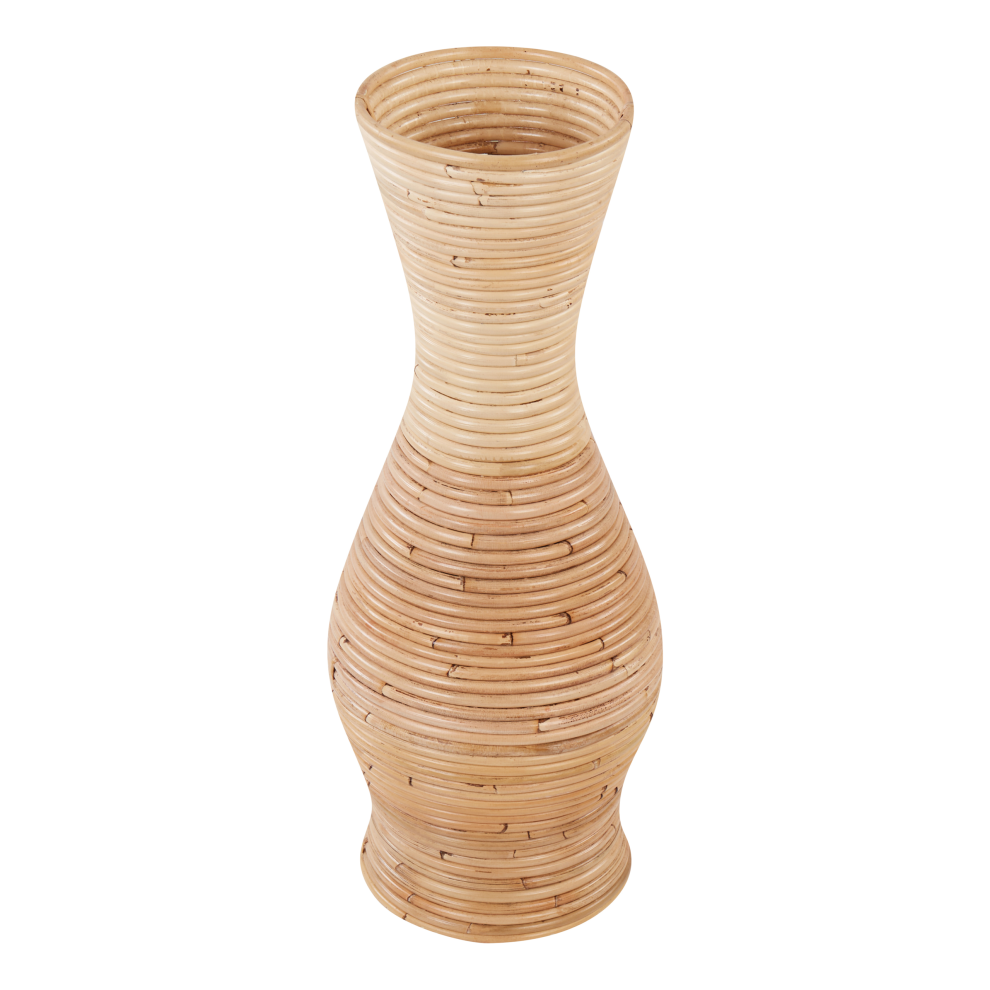 Beliani Decorative Vase Trinisa Rattan 50 Cm Natural