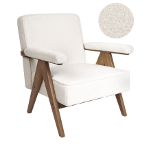 Armchair EVJE Boucle Off-White