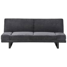 Sofa Bed 2 Seater YORK Chenille Black