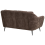 Beliani Sofa 2 Seater EIBY Chenille Dark Brown 5