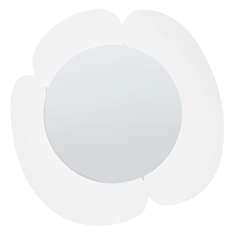 Beliani Wall Mirror Atik 50 Cm 50 Cm White