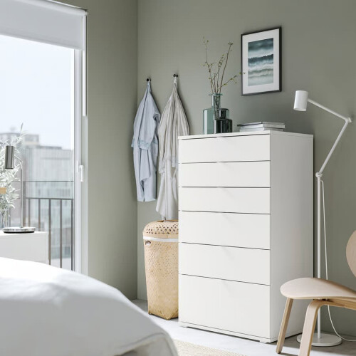 IKEA VIHALS 6 Drawer Chest 70x47x120cm