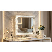 Luxury Crystal LED Vanity Mirror, Touch Control