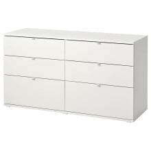 IKEA VIHALS 6 Drawer Chest 140x47x75cm