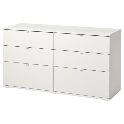 IKEA VIHALS 6 Drawer Chest 140x47x75cm