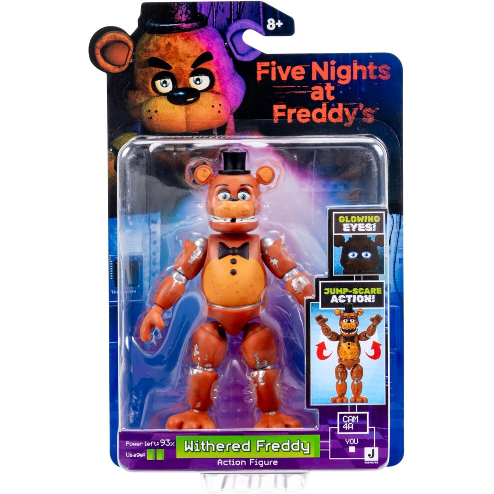 Photos - Action Figures / Transformers Jazwares Withered Freddy 5" Action figure With Jump Scare Action 