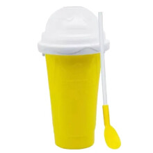 Stort Kapacitets Snabbfryst Slushmaskin Kopp för Hemlagade Smoothies, Fryst Juice, Glass Kök, Frysmugg Gul