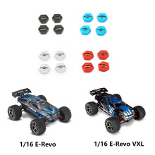4Pcs Metal 12mm Wheel Hub Hex with Pins for 1/16 Slash 4WD E-Revo/VXL Summit VXL RC Car Upgrade Parts,A