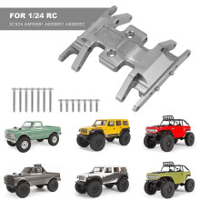 for Axial SCX24 90081 1/24 RC Crawler Car Metal Gearbox Mount Base Transmission Holder Skid Plate Upgrade Parts,Silver