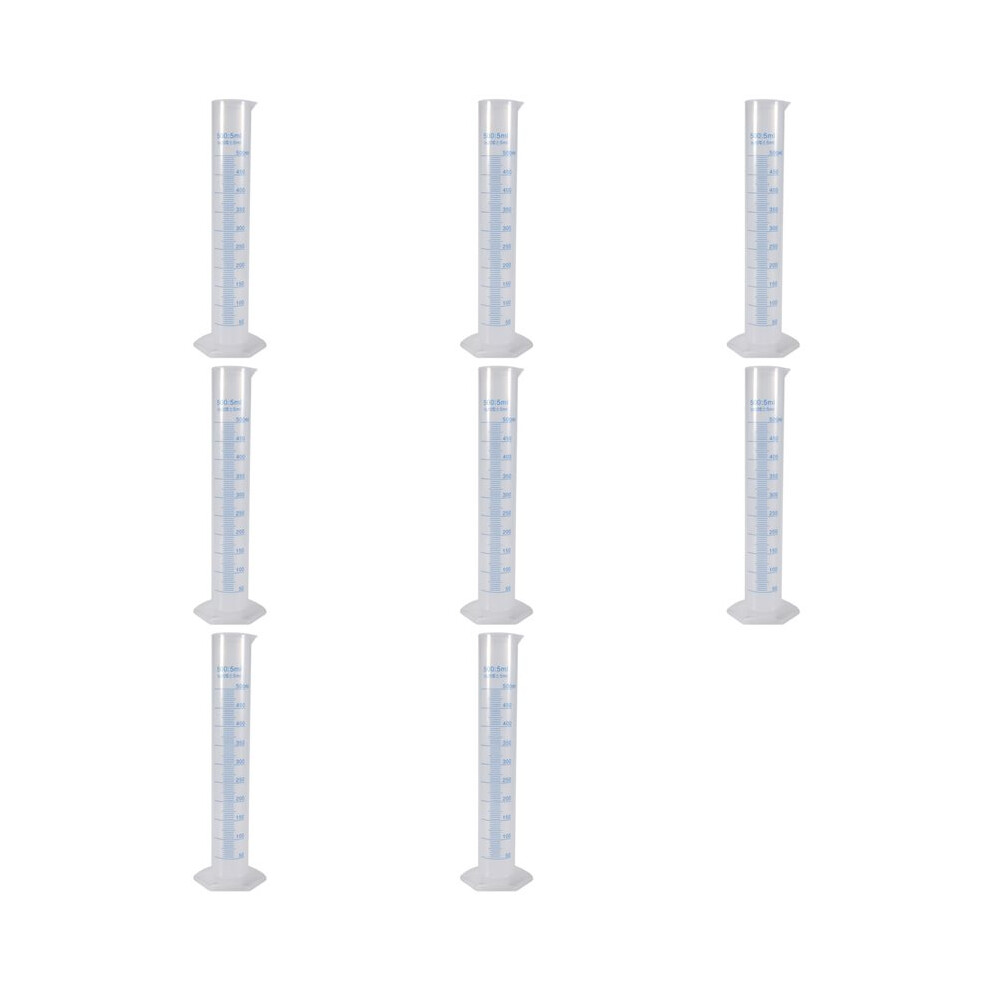 8X 500 Ml Plastic Transparent Graduated Tube.-image-OPC-PX2NHNG-NEW
