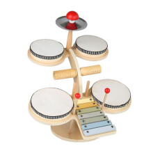 11 in 1 Kids Drum Set Musical Instruments Musical Toys Wooden Music Percussion Instruments for Kids & Drummers