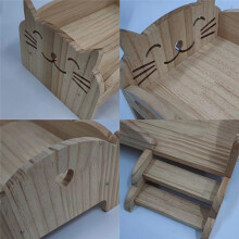Wooden Bed for Dolls Universal Wooden Bed Wooden Doll DIY Bed for Dolls Children'S Day Gift(Bunny)