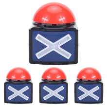 4 StüCke Spiel Antwort Buzzer, Spiel Buzzer Alarm Sound  Taste mit Licht Trivia Quiz Got Talent Buzzer Spiel Spielzeug für Kinder