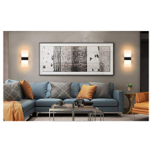2X Oplaadbare Wandlamp Boorvrije Bedlamp Nachtlampje Zonder Bedrading Hoofd Slaapkamer Wandlamp Verlichting Lamp A