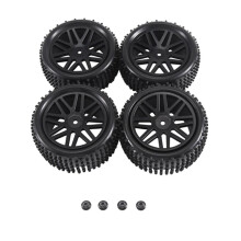4Pcs 85mm Tire Wheel Tyre for 144001 144010 124007 124017 HSP 1/10 1/12 1/14 RC Car Off Road Buggy, B
