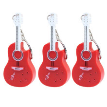 Pingente de Chave de Violino Vermelho, Acessórios de Pingente de Chaveiro Chaveiro de Luz LED Chaveiro de Violino Pode
