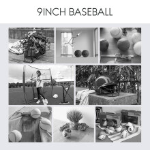 12Pack Baseball Foam Softball 9 Tum Vuxen Ungdomsträning Sporting Batting för Game Pitching Catching Training
