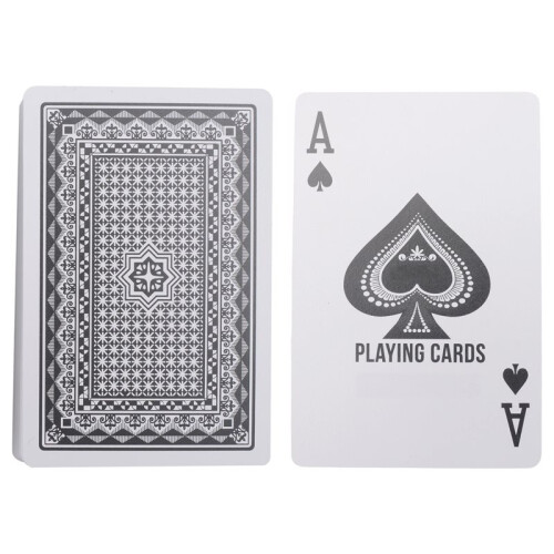 Multiplayer Game Card  Box Packed Waterproof Texas Playing Cards Plastic Durable Poker Magic Tricks Tool,Black