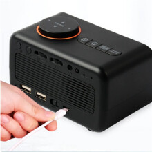 2X FM Radio LED Alarm Clock Digital Table Calendar with Temperature Thermometer Humidity Hygrometer(B)