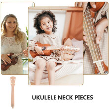 Replacement Neck for Ukulele Concert Ukulele Luthier Parts Wooden Fingerboard Wooden Ukulele Fingerboard Component