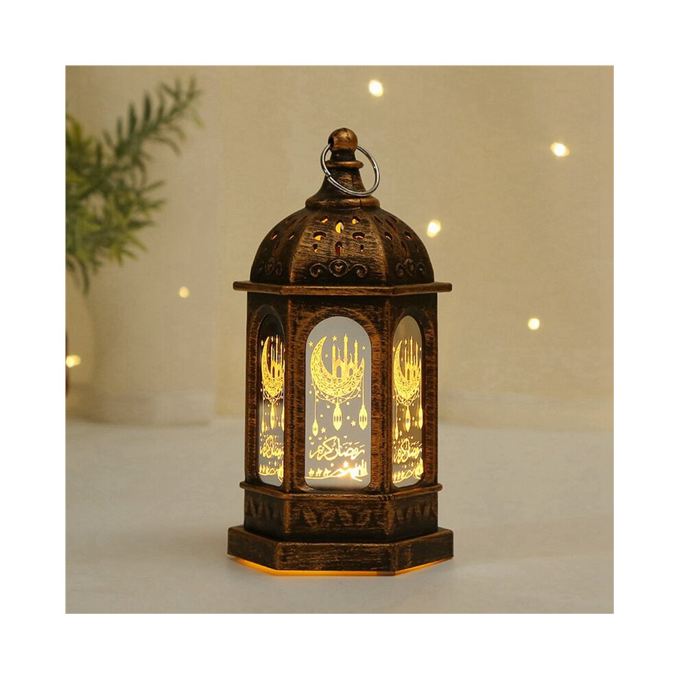 3X Eid Mubarak Led Lantern Ornaments Ramadan Lantern Nightlight Lighting Home Decorations Ramadan Festival Party Gifts,B 6033664061760
