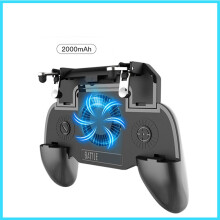 2X Mobile Gaming Controller with Cooling Fan for PUBG Trigger Joystick Gamepad for Smartphone