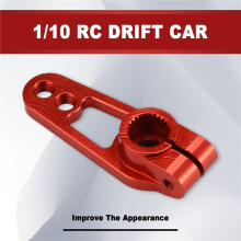 5PCS Aluminum Alloy 31mm 25T Steering Servo Arm Horn for Futaba Sakura D4 1/10 RC Drift Car Crawler Parts,Red