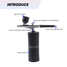 3X Airbrush Kit with Compressor Rechargeable Cordless Non-Clogging High-Pressure AirBrush Set