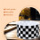 Checkered Pattern Protective Silicone Boot Cover, Silicone Protective Cover, Insulated Cup Cover 5