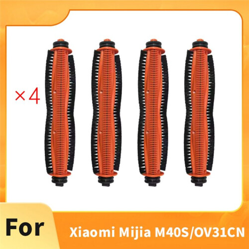 4 Pcs Main Brush for  Mijia M40S/OV31CN Sweeping Machine Accessories Main Brush Replacement Parts 1