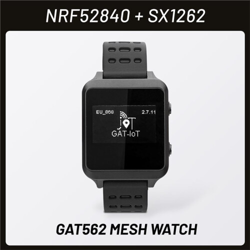 GAT562 Mesh LoRa Watch Node NRF52840 SX1262 Module Development Board Support  for Meshcore LoRawan 868mHz 1