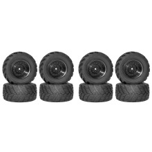 8Pcs Rubber Tire Tyre Wheel for HBX HAIBOXING 901 901A 903 903A 905 905A 1/12 RC Car Upgrade Parts Spare Accessories