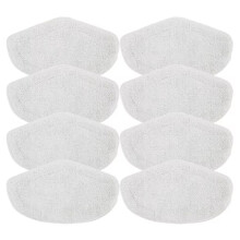 8PCS Washable Mop Rags for Polti Kit Vaporetto PAEU0332 Steam Vacuum Cleaner Microfibre Mops Cloth Replacement Parts